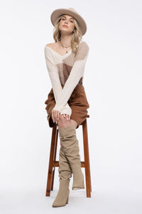 Town Square Top - Khaki