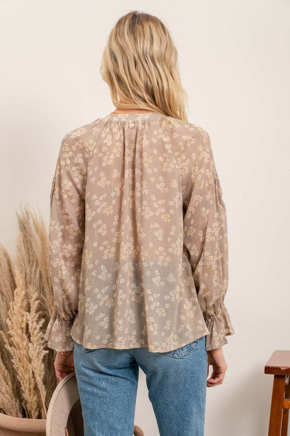Tea Garden Top - Light Khaki