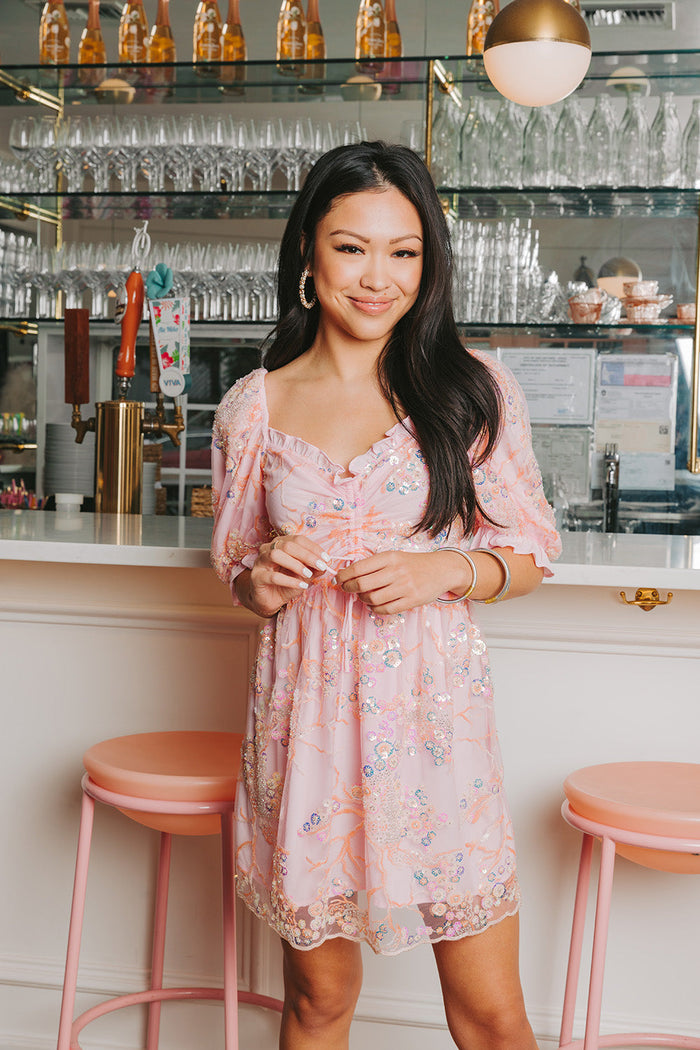 Divine Beauty Dress - Peach