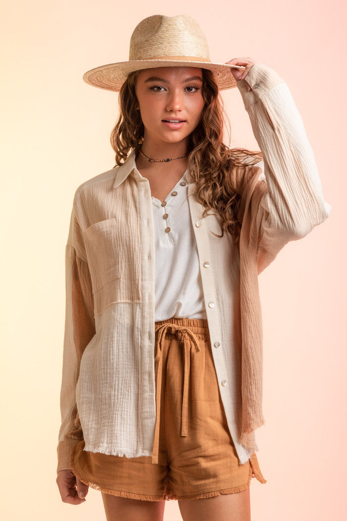 Color In Your Life Top - Cream
