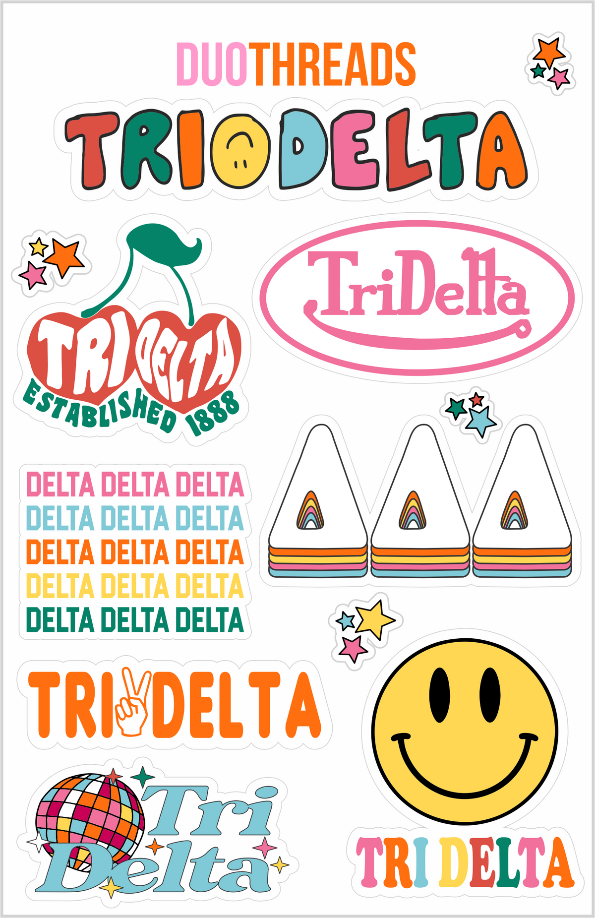 Sorority Sticker Sheet