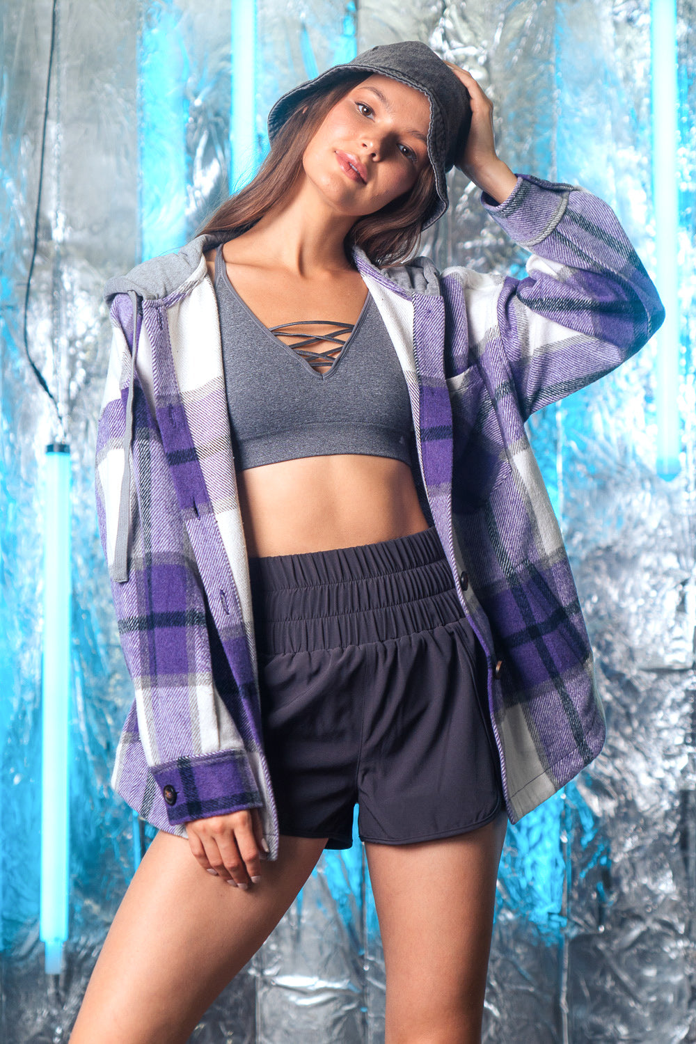 Practice Makes Perfect Shorts - Charcoal