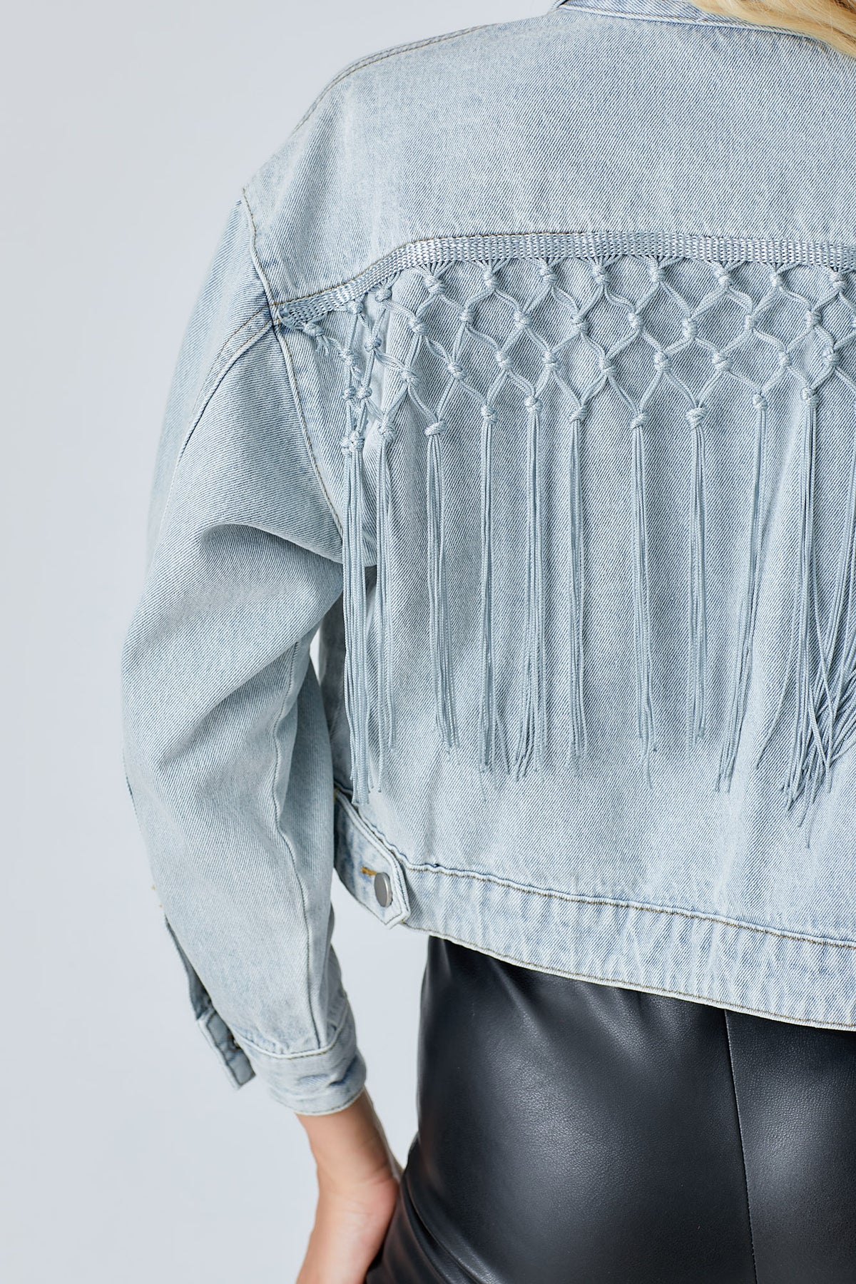 Fringe Position Jacket - Denim