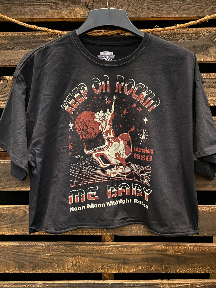 Rock Me Baby Ovesize Crop