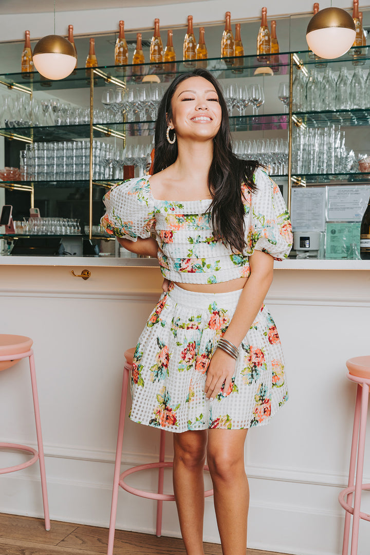 Fortune's Hand Skirt - Rose