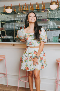 Fortune's Hand Skirt - Rose