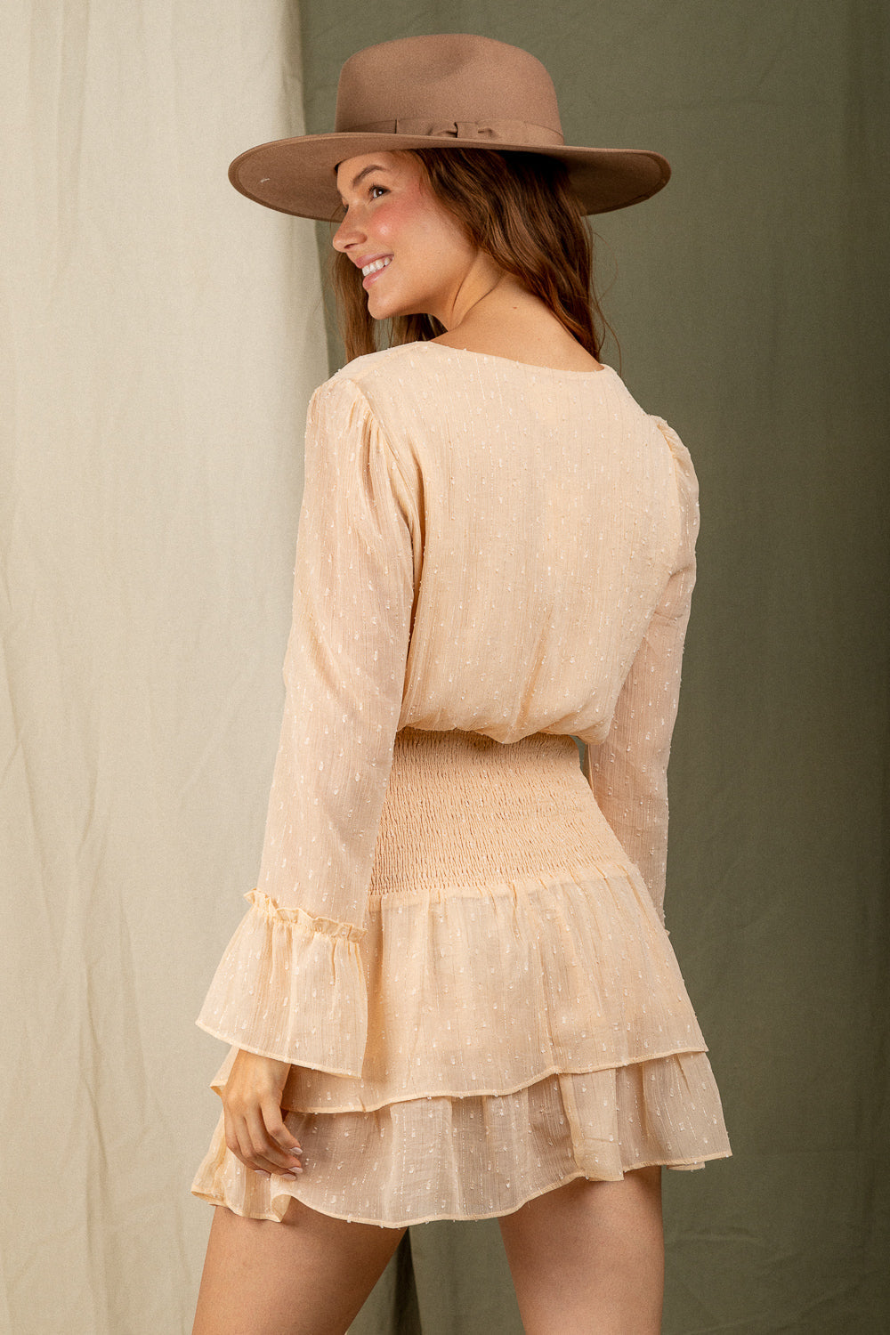 Leave Me Breathless Dress - Champagne
