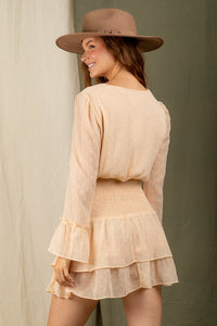 Leave Me Breathless Dress - Champagne