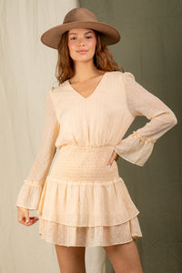 Leave Me Breathless Dress - Champagne