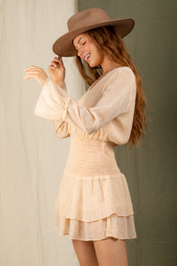 Leave Me Breathless Dress - Champagne