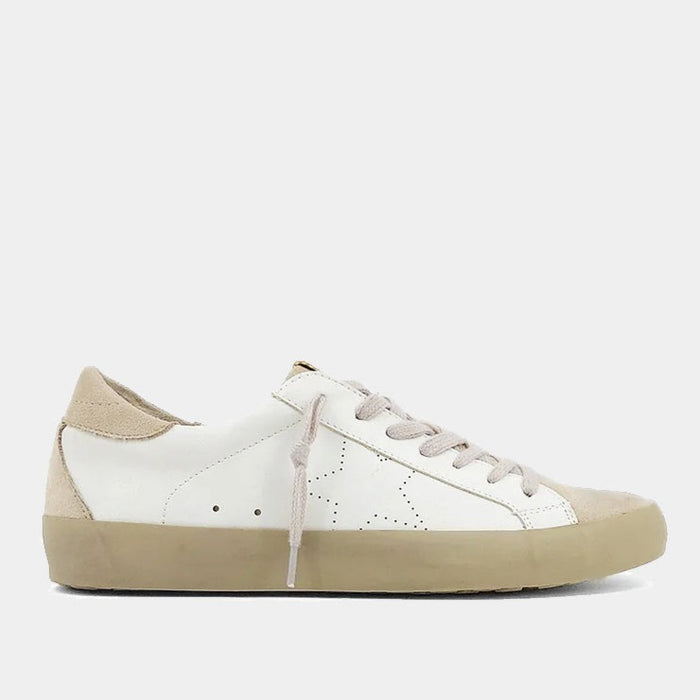 Mia White Goose Sneakers