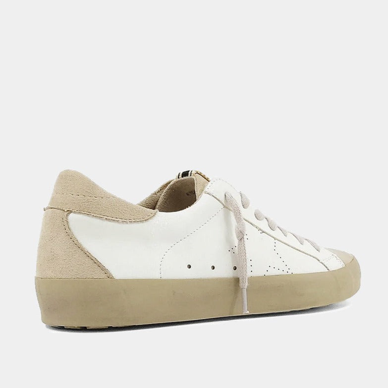 Mia White Goose Sneakers