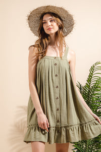Simple Times Dress - Olive