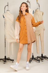 Lose Your Balance Dress - Camel