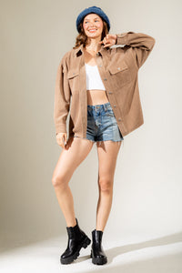 Open Season Shacket - Mocha