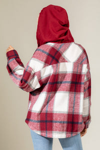 Bonfire Heart Shacket - Wine Mix