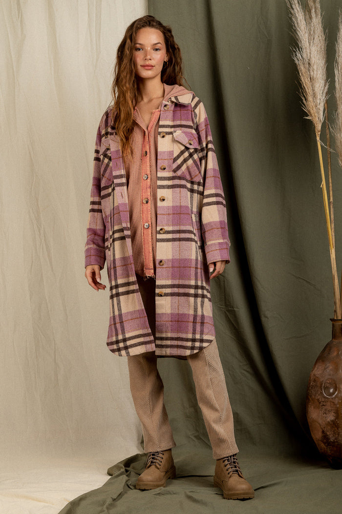 At Long Last Shacket - Plum