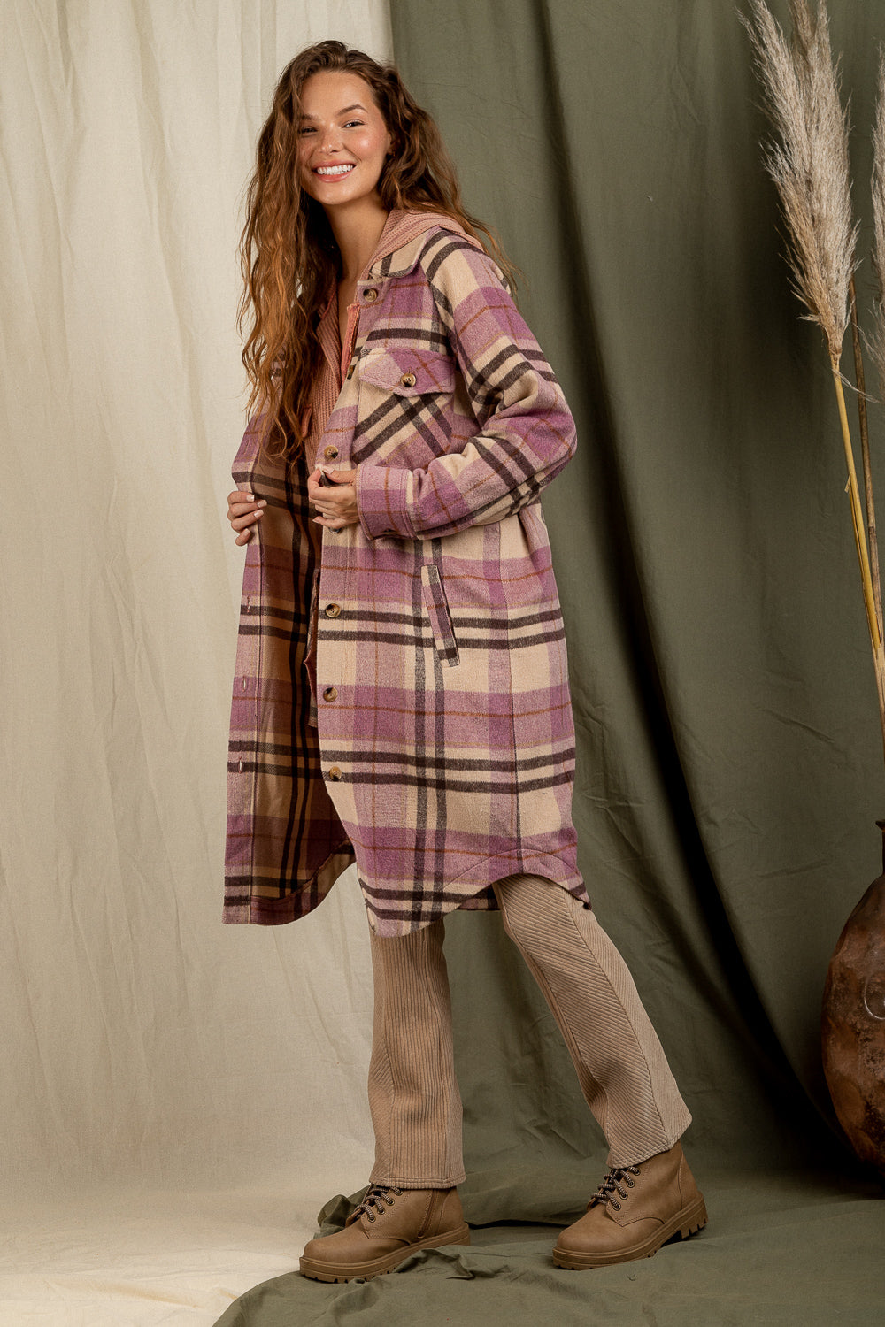 At Long Last Shacket - Plum