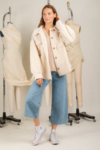 Fleece Of Mind Jacket - Ecru