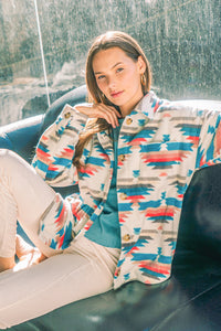 Back To Nature Jacket - Teal Mix