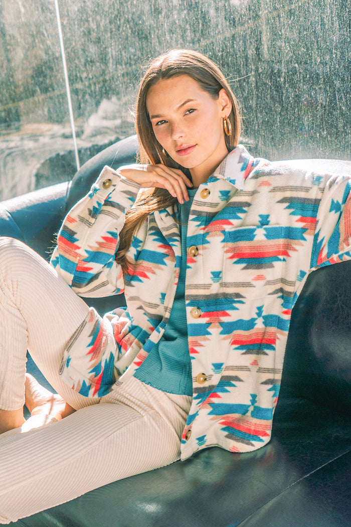 Back To Nature Jacket - Teal Mix