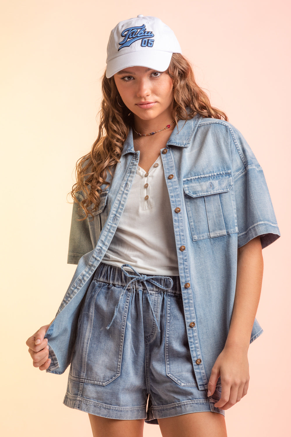 Take On Me Shorts - Lt Indigo