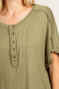 Take My Hand Top - Olive