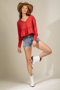 Growing Pains Top - Brick