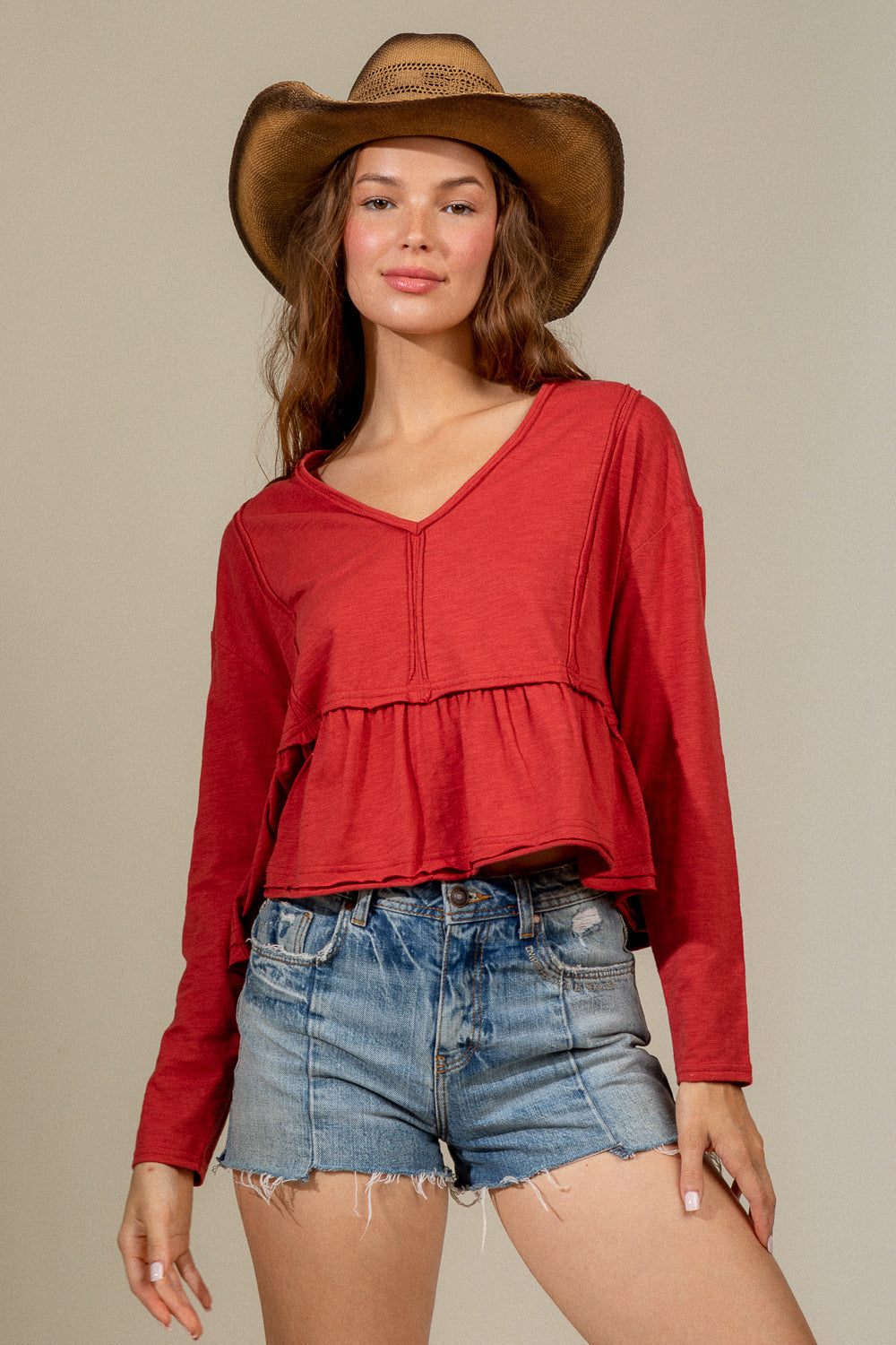Growing Pains Top - Brick