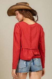 Growing Pains Top - Brick