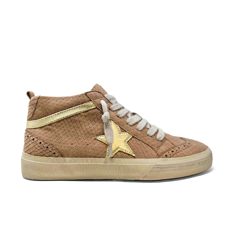 Paulina Goose High Tops - Taupe