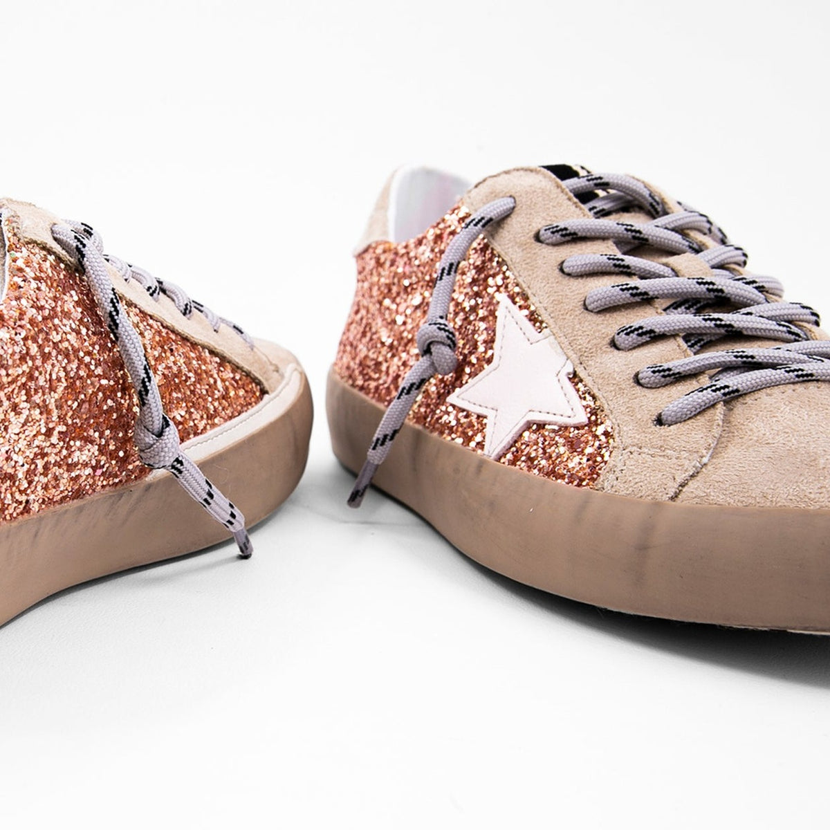 Rose Gold Goose Sneakers ((LAST ONE - Size 6 1/2))