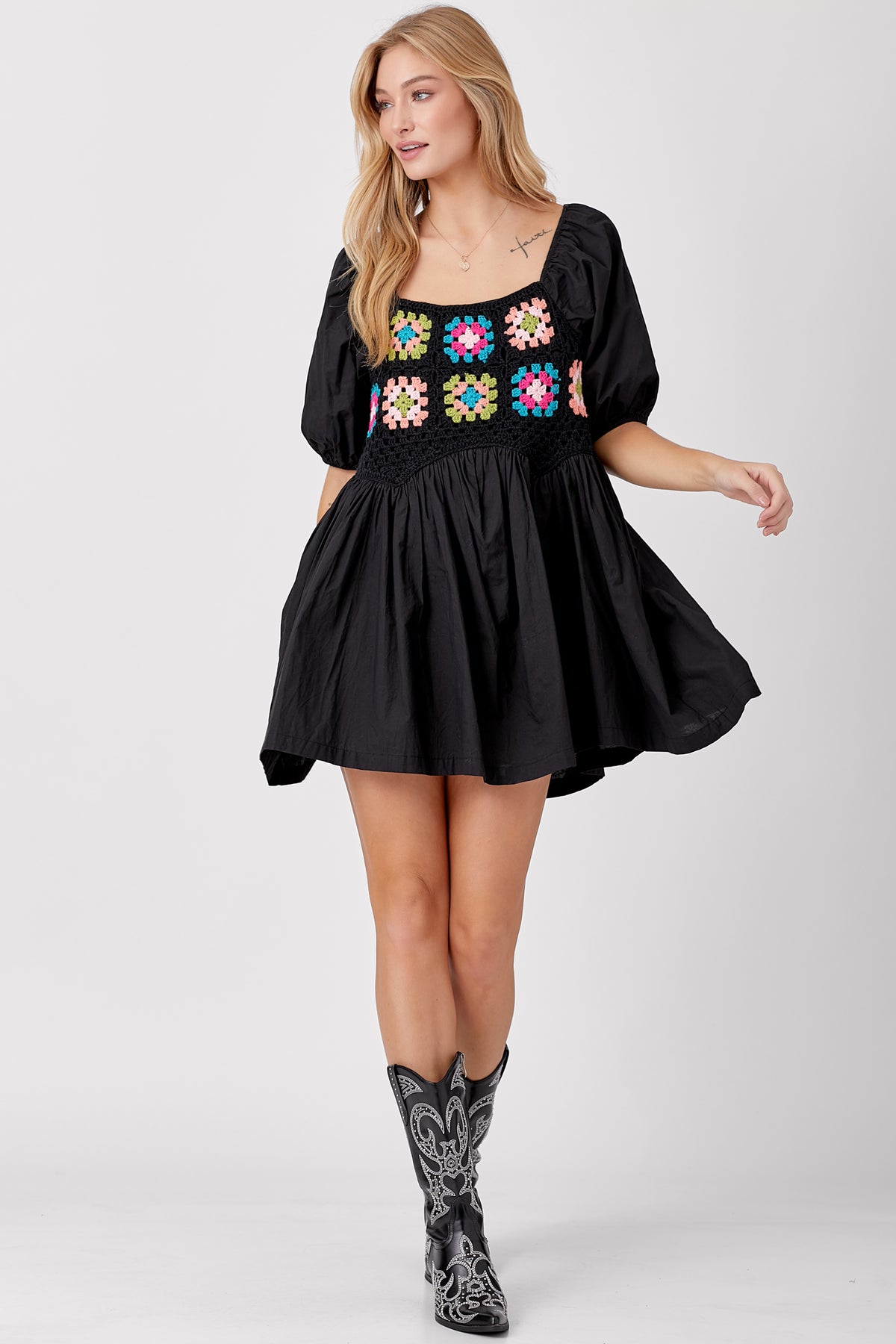 Stitch In Time Dress - Black