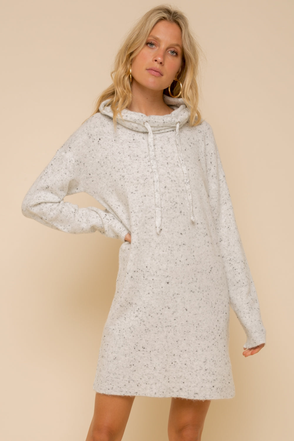 Holy Cowl Neck Sweater Dress – Sage in Bloom