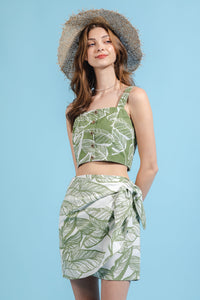 Under The Palms Skirt - Olive