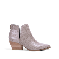 Yuri Booties - Taupe Crocco