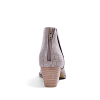 Yuri Booties - Taupe Crocco