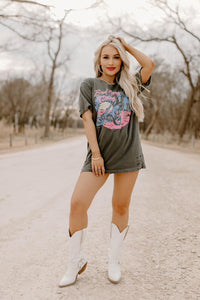 Bad Moon Rising Distressed Tee