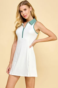 Courtside Cutie Dress - White