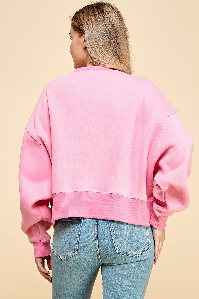 Back To Basics Sweatshirt - Pink