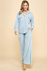 Lap of Luxury Pants - Aqua