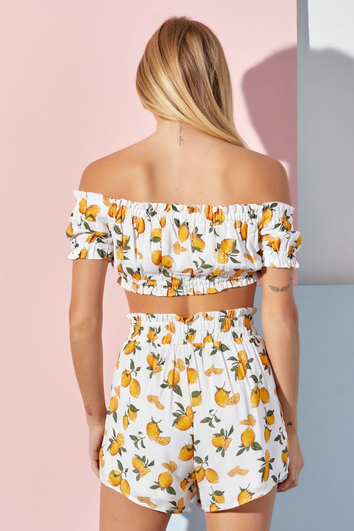 Lemonade Stand Top - White