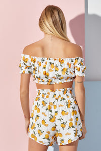 Lemonade Stand Top - White