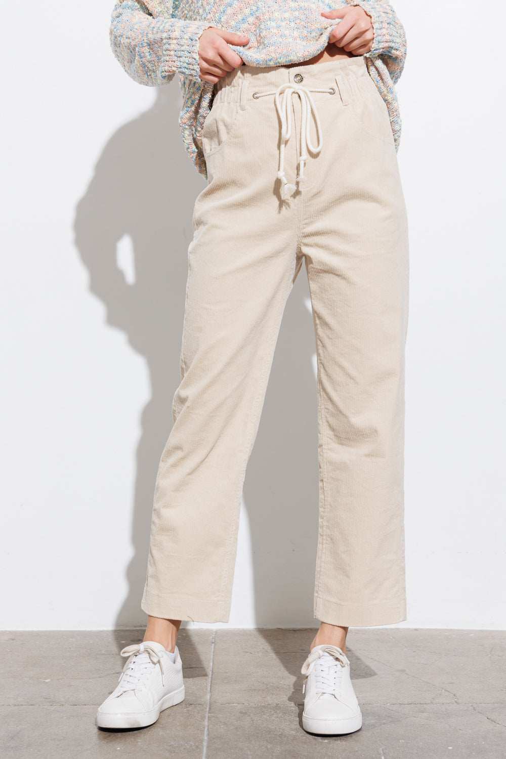 Pulling Strings Pants - Cream