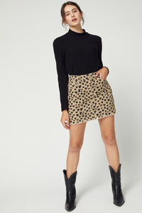Keep It Catty Skirt - Stone