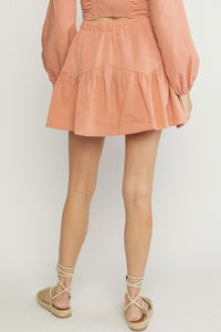 Live With Passion Skirt - Salmon