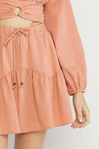 Live With Passion Skirt - Salmon