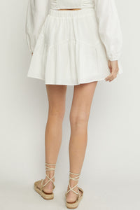 Live With Passion Skirt - White