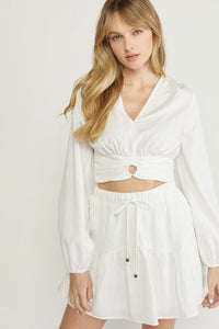 Live With Passion Skirt - White