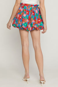 Pretty Petals Skirt - Blue